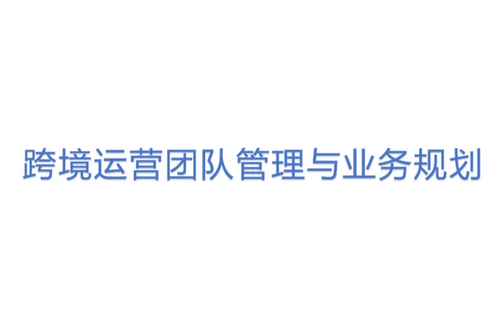 跨境运营团队管理与业务规划