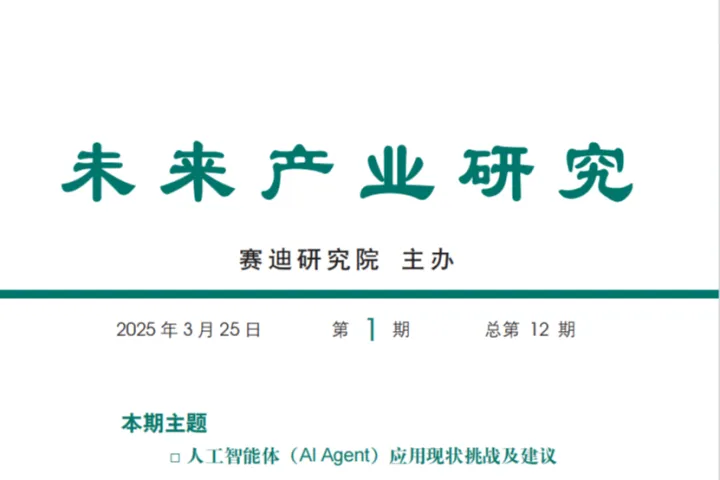 赛<em>迪</em>：2025人工智能体AIAgent应用现状挑战及建议研究报告