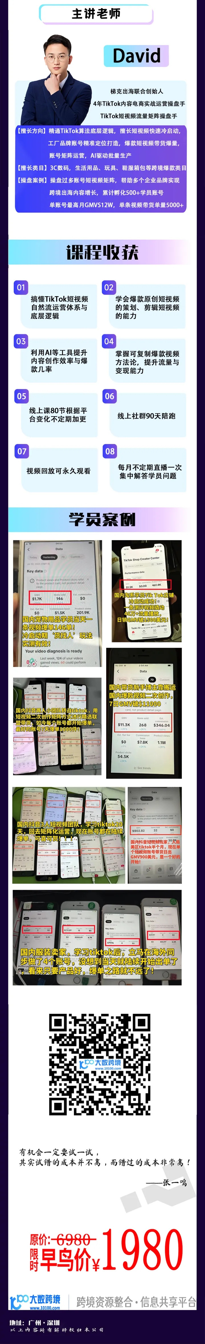 跨境Tiktok+AI,无货源短视频全球带货,线上突击爆单营
