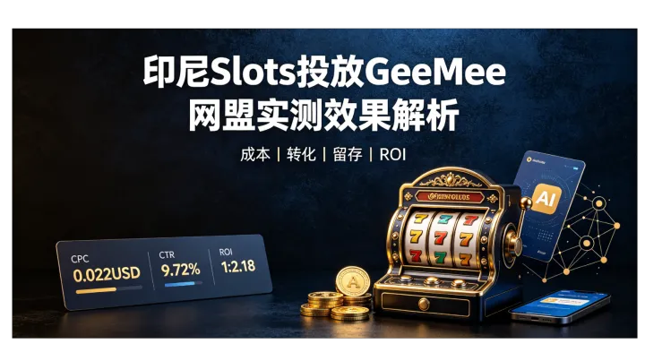 印尼Slot投放GeeMee网盟实测效果解析