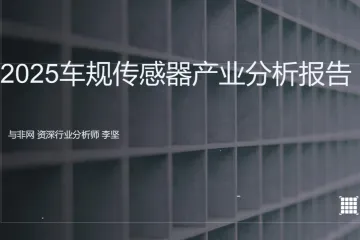 2025车规传感器产业分析报告（43页）