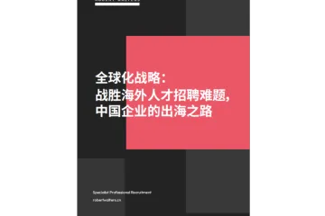 华德士：2024全球化战略：战胜海外人才招聘难题中国企业的出海之路报告（19页）