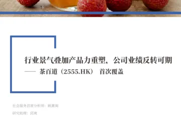 茶百道：港股公司首次覆盖行业景气叠加产品力重塑公司业绩反转可期