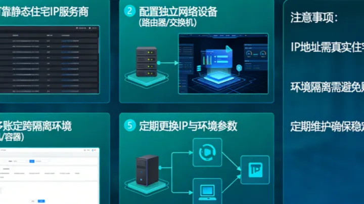 静态住宅IP怎么搭建跨境电商的多账号环境