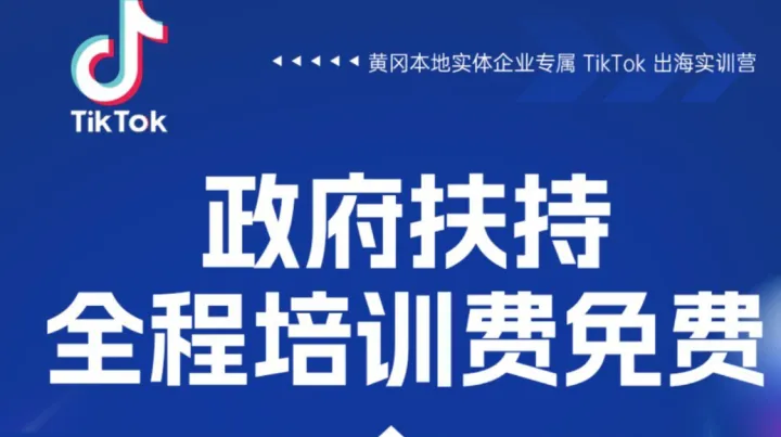 【黄冈本地实体企业专属 TikTok 出海实训营】政府扶持・全程培训费免费「仅 200 元场地实操耗