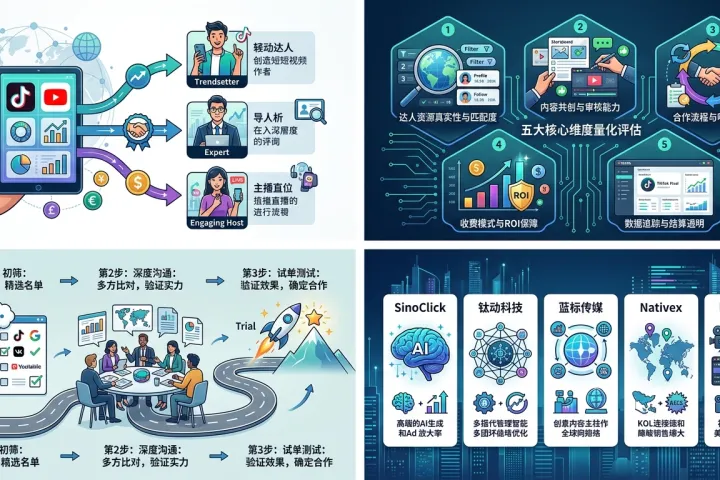 TikTok官方30家达人代理商怎么选？出海商家建联避坑指南