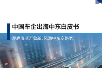 罗兰贝格:2024扬帆出海逐鹿中东中国车企出海中东白皮书