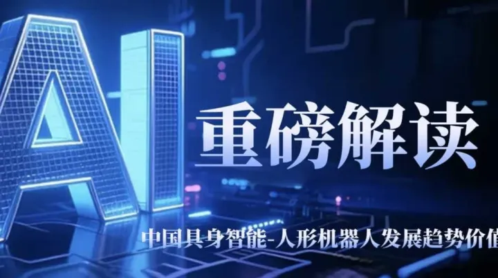 重磅解读：中国具身智能-人形机器人发展<em>趋势</em>价值