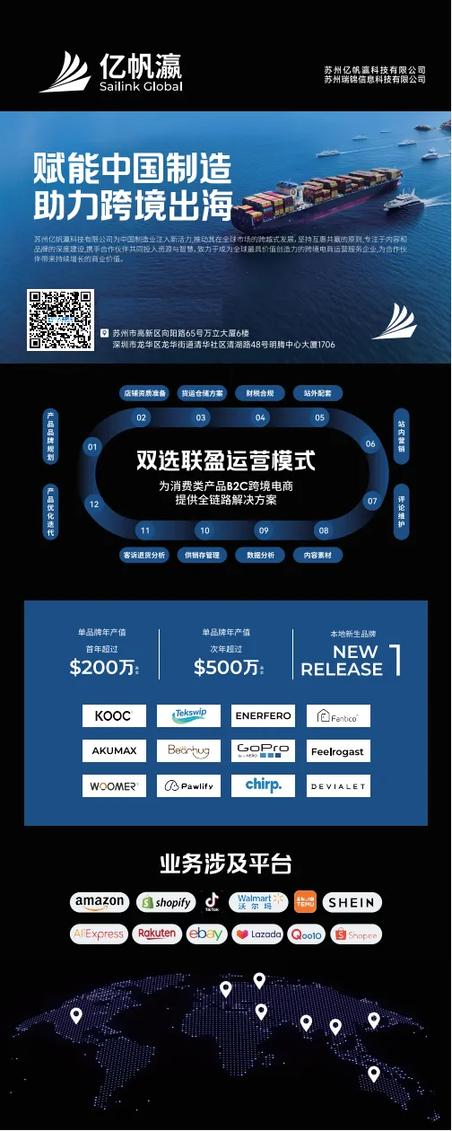 【亿帆瀛】亚马逊双选联盈代运营