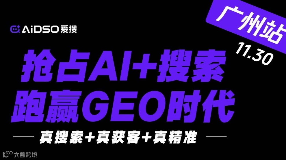 抢占Ai+搜索，跑赢GEO时代-11.30广州站