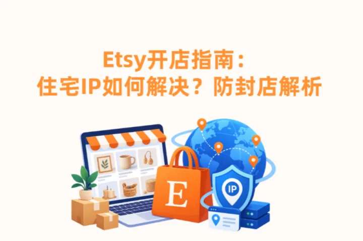 Etsy开店指南：美国住宅IP如何解决？防封店解析