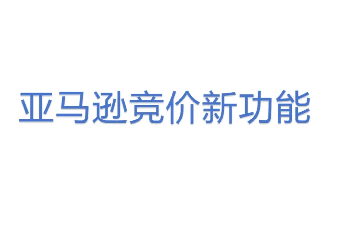 <em>亚马逊</em>竞价新功能