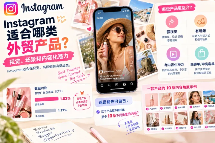 Instagram适合哪类外贸产品——视觉、场景和内容化潜力