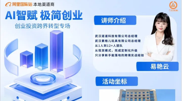 咸宁<em>外贸</em>企业专属邀约：阿里国际站AI赋能跨境出海专场峰会