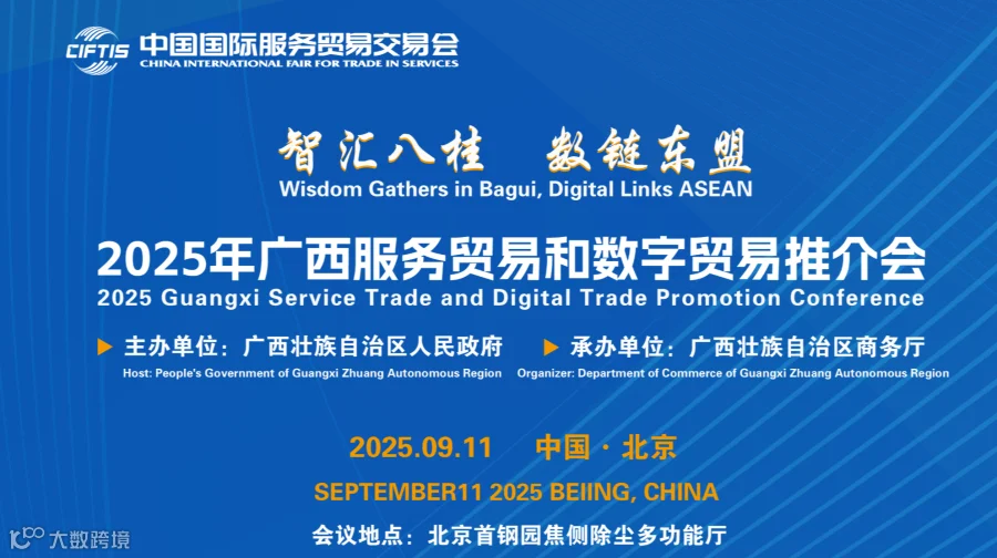 智汇八桂 数链东盟 2025年广西服务贸易和数字贸易推介会