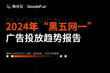 GoodsFox：2024年黑五网一广告投放趋势报告