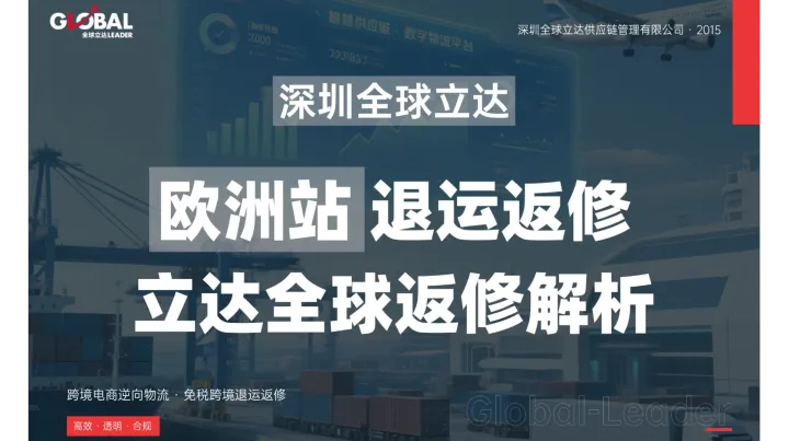 欧洲站安防设备及监控摄像头退运返修全流程攻略——高货值安防产品的逆向物流操作