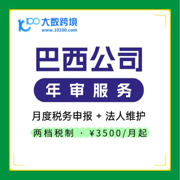 巴西公司年审及税务申报服务｜月度申报+法人维护｜企业合规运营必备