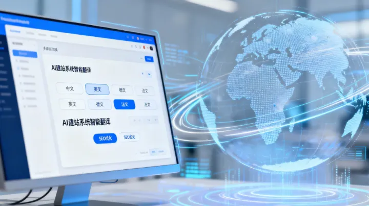 AI多语言建站系统实测：1小时生成8国语言站点？