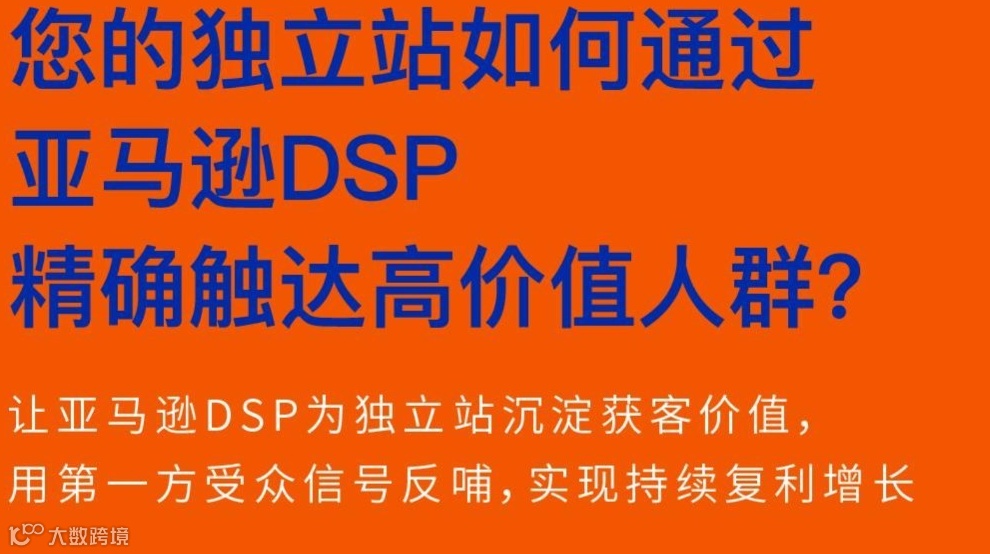 与亚马逊DSP强强联手，提高ROI不是难题！