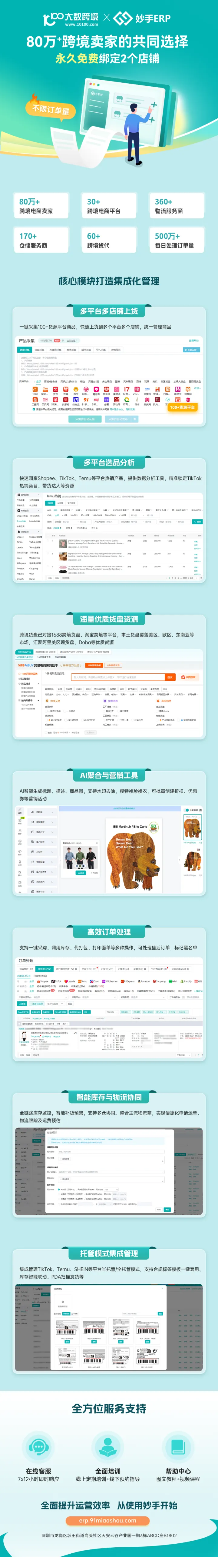 妙手-跨境ERP丨集成化管理