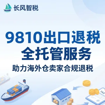 长风智税|9810出口 合规退税全托管服务