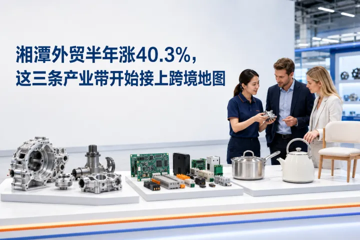 湘潭外贸半年涨40.3%，三条产业带开始接上跨境地图
