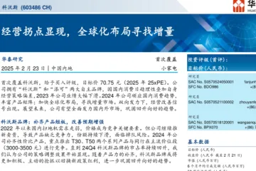 科沃斯-公司研究报告-经营拐点显现全球化布局寻找增量-25022330页