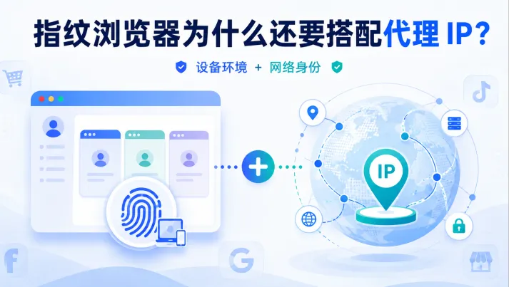 为什么指纹浏览器需要代理IP？如何搭配使用？