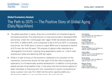 高盛GoldmanSachs：通往2075年之路全球老龄化的积极前景研究报告英文版