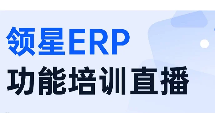 领星ERP 功能培训直播