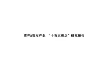 和君咨询：2025康养银发产业十五五规划研究报告