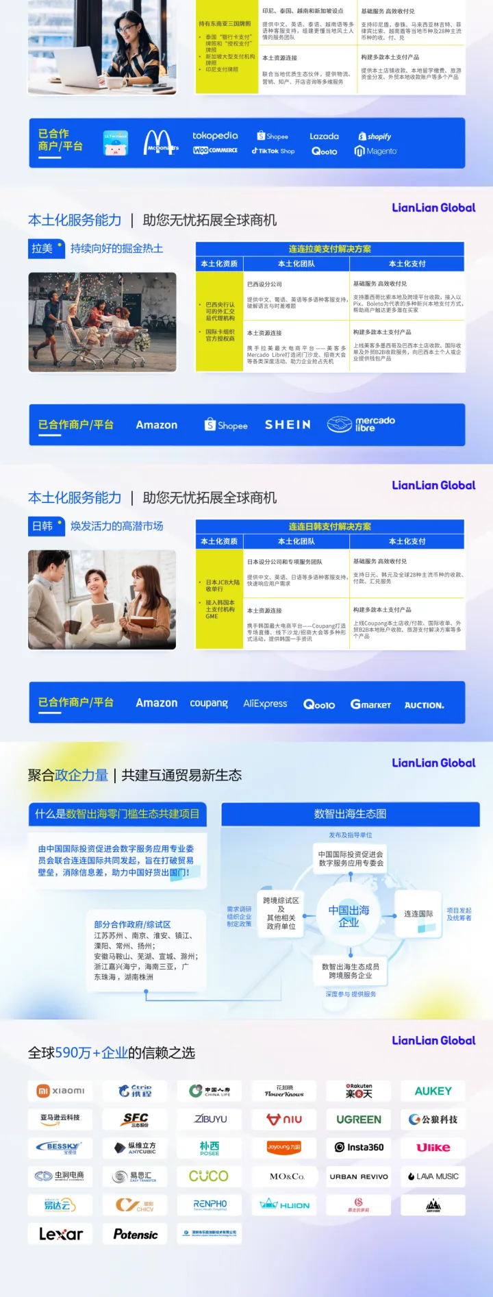 【连连国际】一站式收付解决方案丨跨境支付领军品牌丨支持130+平台
