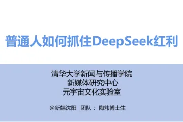 清华大学2025普通人如何抓住DeepSeek红利64页