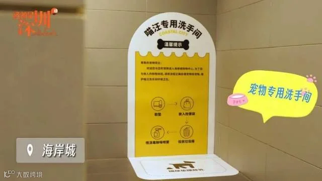 狗狗,正在走进商场