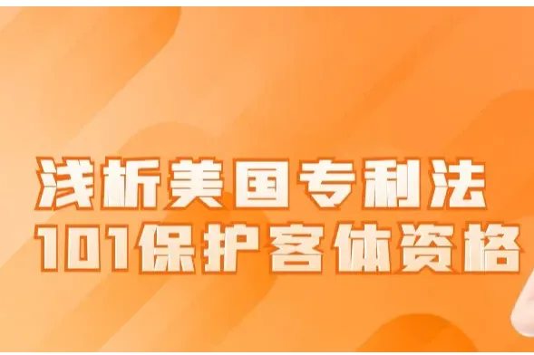 浅析美国专利法101保护客体资格