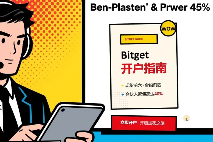 Bitget开户福利炸裂！最高45%优惠+40%返佣，邀请码President8速领！