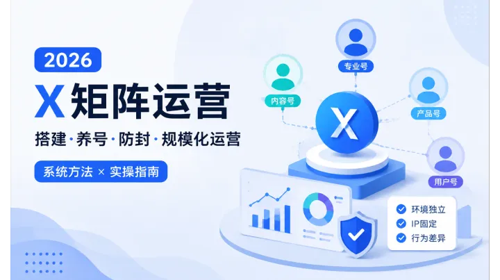 X平台稳定运营全攻略：矩阵布局+15天科学养号SOP