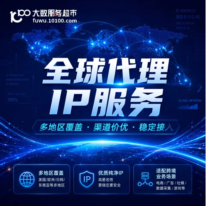 全球代理IP服务丨跨境运营防关联