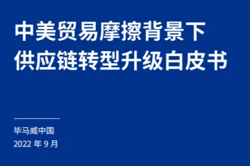 毕马威：中美贸易摩擦背景下供应链转型升级白皮书