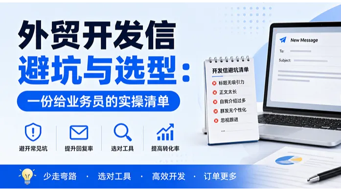 外贸开发信避坑与选型：一份给业务员的实操清单