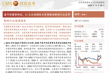 春节档蓄势待发AI文生视频技术有望驱动影视行业变革-241126（26页）