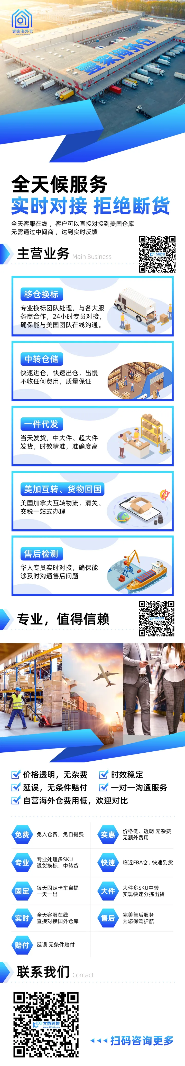 美国海外仓一件代发服务|换标中转+当天发货+美加互转履约