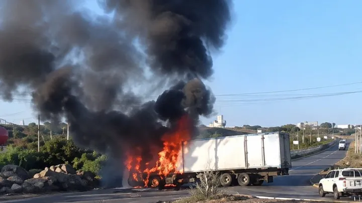 墨西哥风险预警｜米却肯州开展联邦行动引发多地公路封锁，货运车辆遭纵火