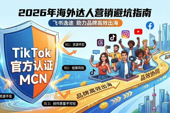 2026年海外达人建联如何避坑？TikTok官方认证MCN飞书逸途助力品牌高效出海