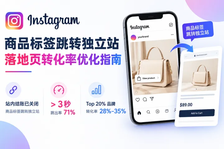 Instagram平台商品标签跳转独立站：落地页转化率优化指南