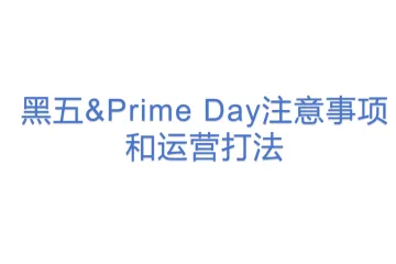 黑五&Prime Day注意事项和运营打法