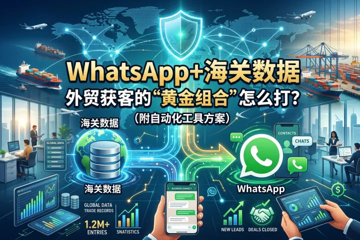 WhatsApp+海关数据：外贸获客的“黄金组合”怎么打？（附自动化工具方案）