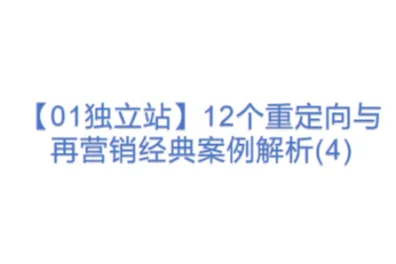 【01独立站】12个重定向与再营销经典案例解析(4)