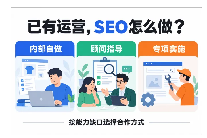 外贸企业已经有运营，谷歌SEO该自做、找顾问还是外包？